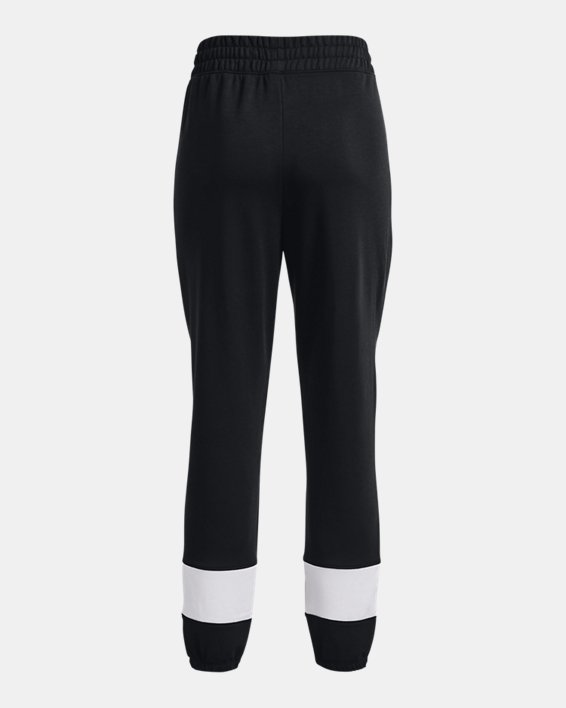 Pantalon de jogging UA Rival Terry Colorblock pour femme, Black, pdpMainDesktop image number 1